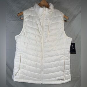Eddie Bauer Women’s Alpine Vest Puffer Zip Pockets NWT Size Large